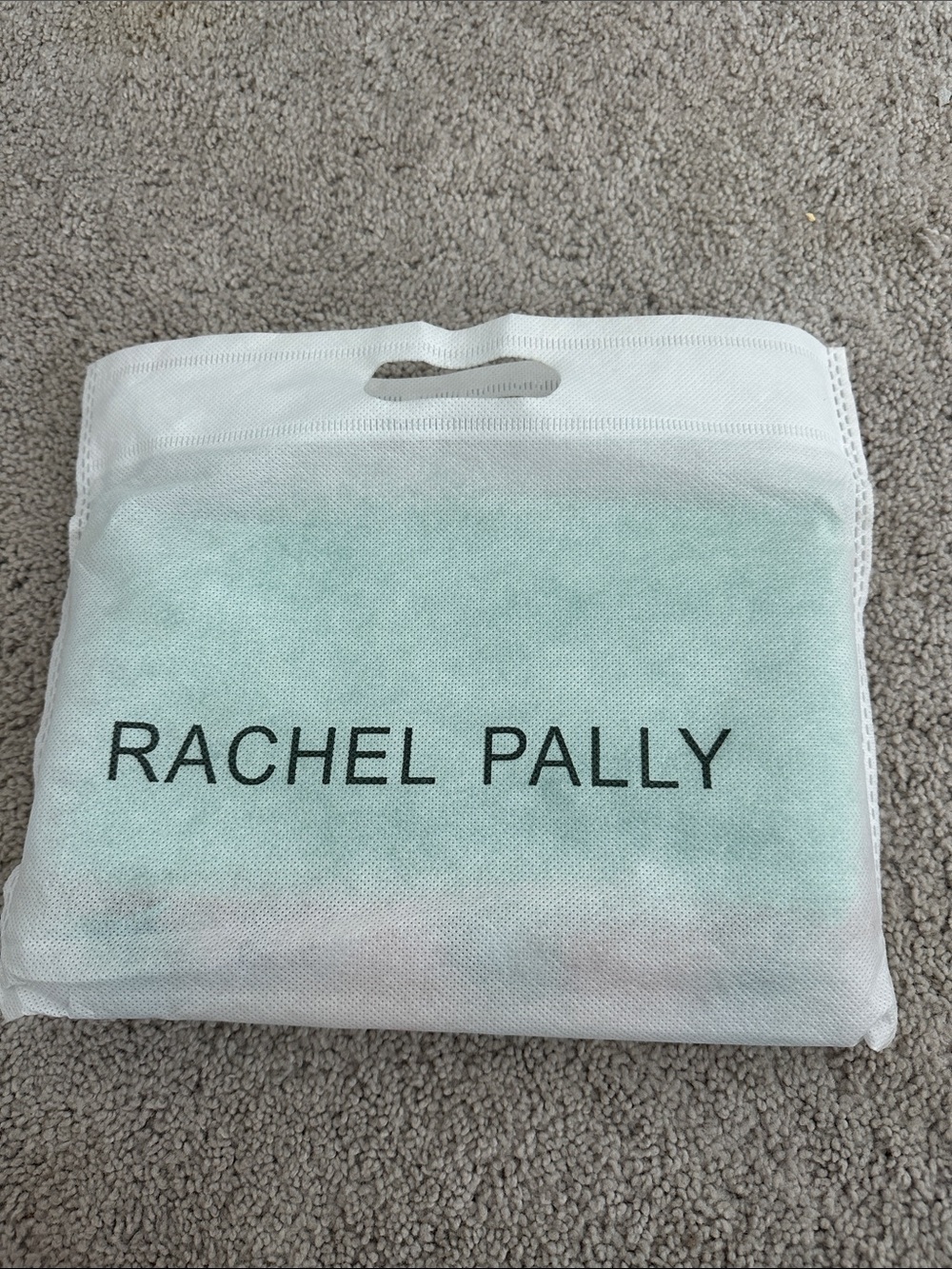 Rachel Pally Mint Green and tropical makeup bag in Protective Garment Pouch
